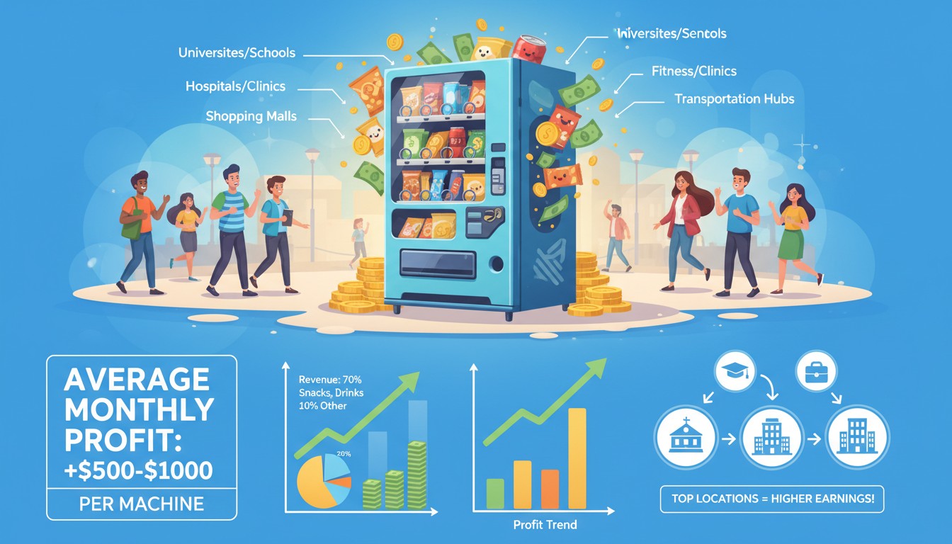 Vending Machine Business Profitability: Real Numbers and Location Tips