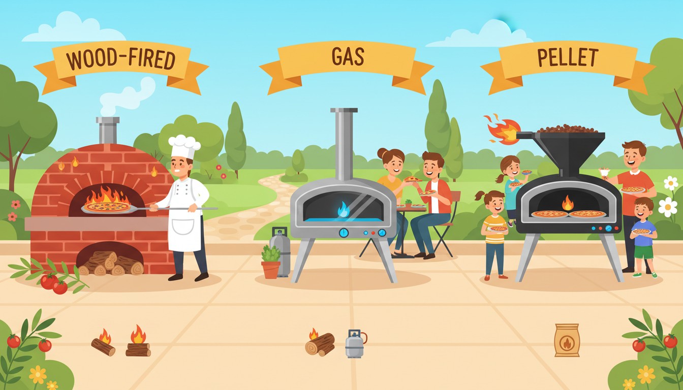 Outdoor Pizza Oven Types: Wood-Fired vs Gas vs Pellet Comparison